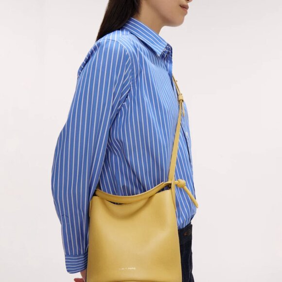 Mansur Gavriel Mini Fortuna Bucket Bag Black Made in Italy NWT - Picture 8 of 8